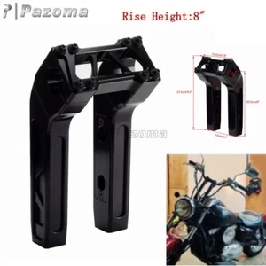1-1/4" Club Style Tall Handlebar Pullback Riser 8" For Harley Dyna Softail Model - Picture 1 of 8