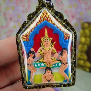 Phra Khun Paen Amulet / Love Charm Buddhism Talisman / Paladkik Lingam Lady Mae - Picture 1 of 11
