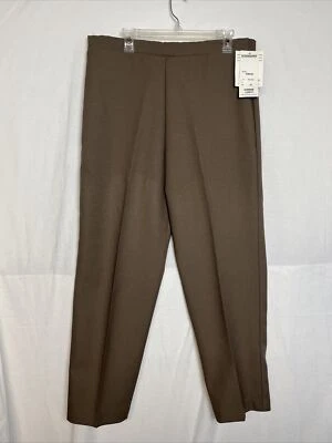Donnkenny Beige Straight Leg Pull On Trousers Size 16 NWT - Image 1 of 2