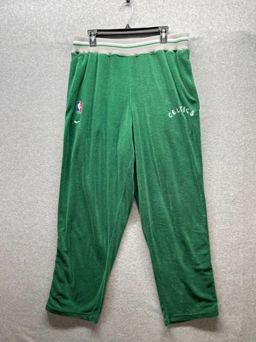 Vintage Nike Team XL Boston Celtics NBA 25 Warm Up Basketball Sweat Pants Green Cover