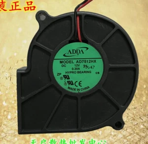 Ventola raffreddamento soffiatore centrifugo turbo ADDA AD7512HX/HB/UB/MB 7530 12V - Foto 1 di 5
