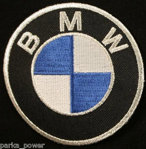 BMW 3" Patch, Iron-On, Sew-On, German Motorcycles, Cars, Autos, Embroidered - Picture 1 of 1