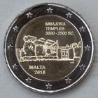 2 Euro Gedenkmünze Malta 2018 Tempel von Mnajdra unz.