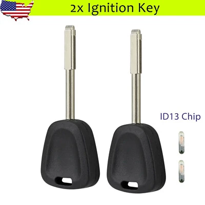 2 llaves de transpondedor de encendido para Jaguar XJ XK XKR XK8 XJ8 XJR FO21 hoja ID13 chip Foto 1 de 4
