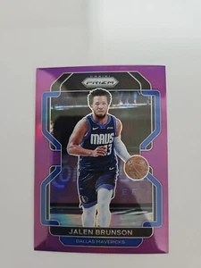 2021 Panini Basketball Prizm Jalen Brunson True Purple 80/99 Knicks 144 - Picture 1 of 3