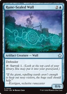 RUNE-SEALED WALL x4 mtg NM-M Foundations 4 Unc - Picture 1 of 1