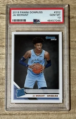 2019 2020 Panini Donruss Ja Morant Rated Rookie PSA 10 Memphis Grizzlies RC - Imagem 1 de 2