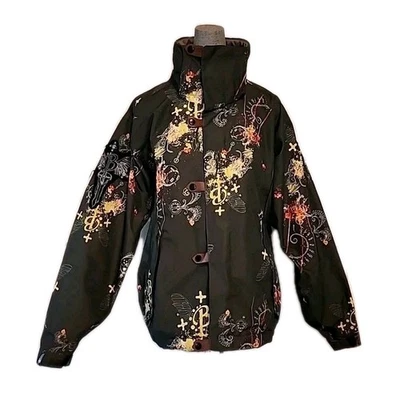 Blur- Bonfire Women Snowboarding Hooded Jacket Size M Multi-color Used - Image 1 of 4