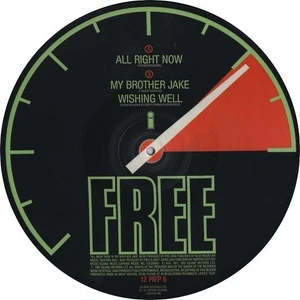 FREE All Right Now Vinyl Record Single 12 Inch Island 1982 Picture Disc Rock Pop - Picture 1 of 2