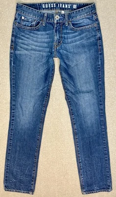 Guess Jeans Mens 32x33 (tag 32x32) Straight Leg Slim Fit Dark Wash Brit Rocker - Image 1 of 4