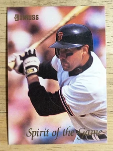 1993 Donruss Spirit of the Game #SG8 Will Clark - Bild 1 von 2