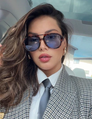 Mujeres Gafas de sol XL OVERSIZE "CEREZA SALVAJE" Ojo de gato AVIADOR Shadz GAFAS LO ÚLTIMO Foto 1 de 4