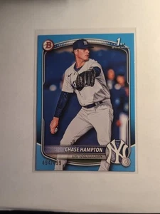 2025 Bowman Chase Hampton 1st Sky Blue /499 #BP-57 New York Yankees - Picture 1 of 2