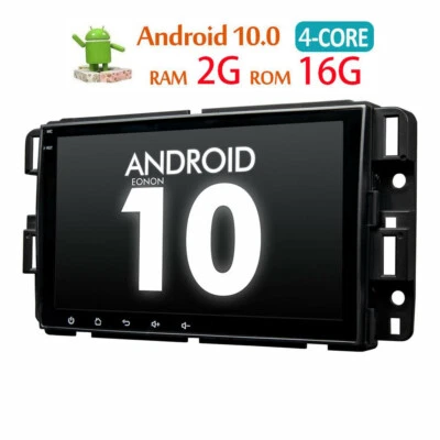 8'' Android 11.1 FM Car Stereo Radio GPS Navigation Wifi For GMC Chevrolet 2+16G - Image 1 of 4