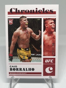 Caio Borralho 2023 Panini Chronicles UFC Playbook Red /199 RC