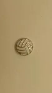 Charm galleggiante pallavolo bianco per il tuo medaglione galleggiante - Foto 1 di 1