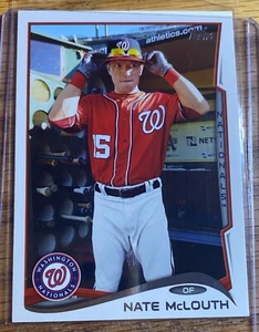 2014 Topps Update Nate McLouth Photo Variation SP #US-91 Washington Nationals - Picture 1 of 2
