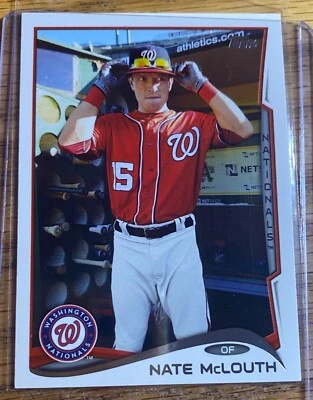 2014 Topps Update Nate McLouth Photo Variation SP #US-91 Washington Nationals - Image 1 of 2