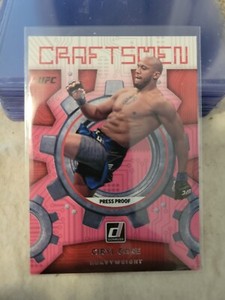 2022 Donruss UFC Ciryl Gane #20 Craftsmen Press Proof Pink - Heavyweight
