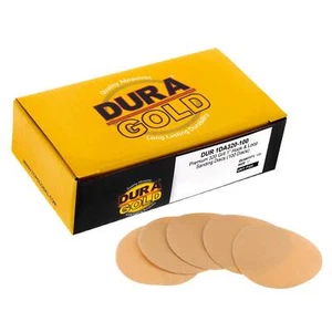 320 Grit 1" Hook & Loop DA Sanding Discs - 100 Sandpaper Finishing Discs - Foto 1 di 4