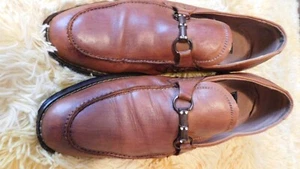 Fratelli Select Loafers Brown 9.5M All Leather Good Condition - Picture 1 of 6