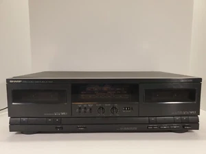 Sharp RT-W3200 Stereo Doppia Cassette Deck Testato senza telecomando - Foto 1 di 10