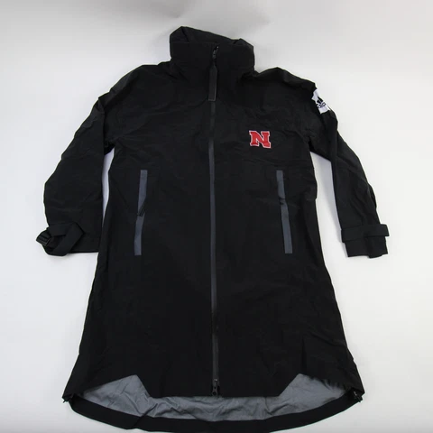 Nebraska Cornhuskers adidas RAIN.RDY Rain Jacket Women's Black New Cover