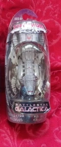 starship lot BATTLESTAR GALACTICA Titanium PEGASUS scar CYLON RAIDER 3 DIECAST - Picture 1 of 2