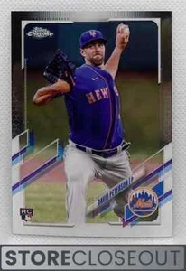 2021 Topps Chrome #133 David Peterson Rookie RC New York Mets - Picture 1 of 2