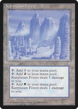 MTG X1: Karplusan Forest, Ice Age, R, Moderate Play