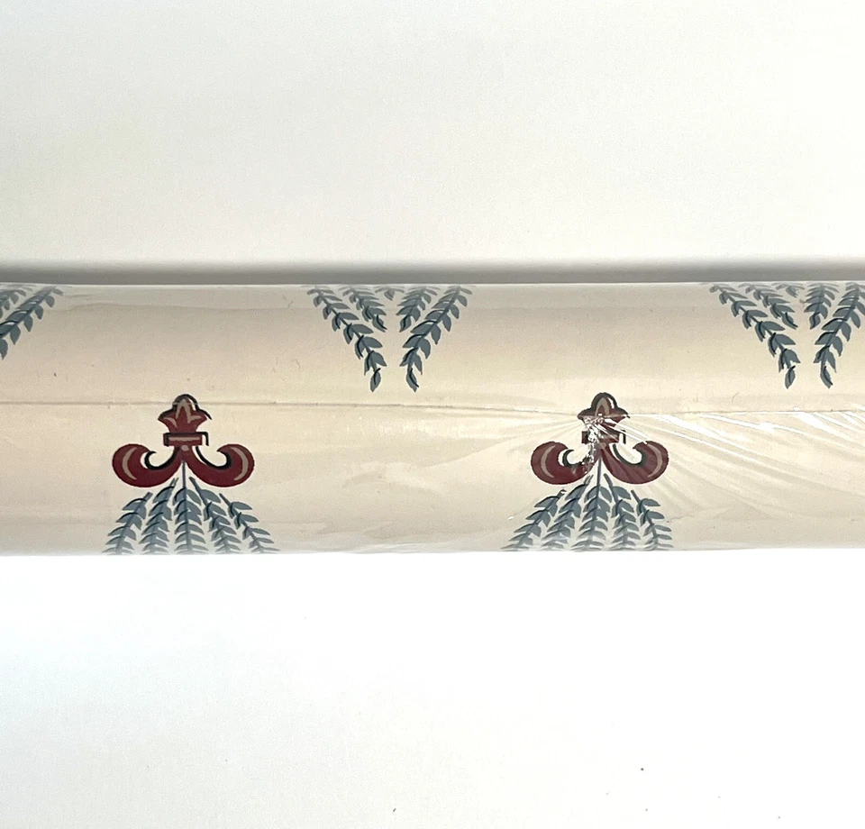 Papel tapiz vintage York sellado estampado campestre francés Foto 1 de 4