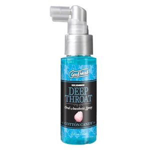 DEEP THROAT SPRAY ORAL SEX GOODHEAD, COTTON CANDY, BEST SELLER ORAL SPRAY. 2 OZ - Picture 1 of 2
