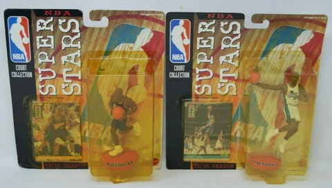 Lot of 2 Mattel NBA Super Stars Court Collection Antawn Jaminson Grant Hill NIP Cover