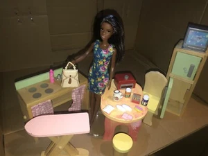 Barbie Doll Sized Wood Dollhouse Furniture Lot - Picture 1 of 2