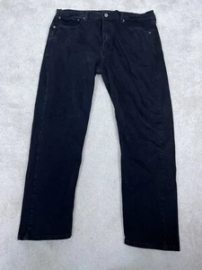 Levi’s Jeans Mens 40 X 30 Black Denim Cotton 505 Straight Leg 40 X 30 - Picture 1 of 15