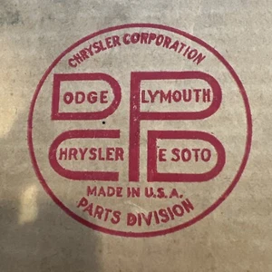 Mopar NOS 1937 Chrysler DeSoto Dodge Head Light Lense Glass # 668356 - Picture 1 of 12