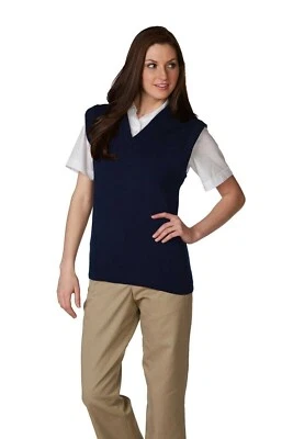 A+ CAREER APPAREL 6600 XL Unisex V-Neck Pullover Jersey Knit Sweater Vest XLARGE - Image 1 of 2