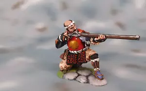 Figurine giapponesi Ashigaru soldati di latta miniature 54 mm 1/32 dipinte - Foto 1 di 4