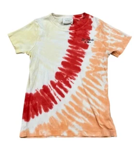 LES COYOTES DE PARIS TEE Shirt Top Kids Size 16 Tie dye Orange Red Yellow - Picture 1 of 8
