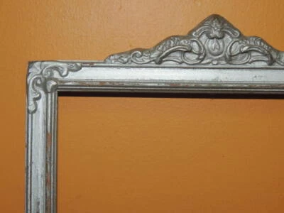 Antiguo marco de fotos 8"x10 c1900 victoriano Art Nouveau corona de plata retrato Foto 1 de 4