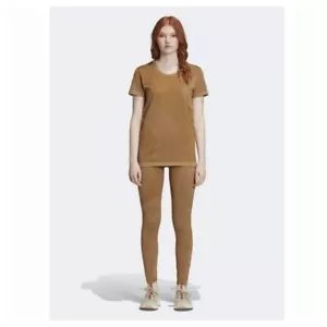 RARE Adidas x Wood Wood Women's How We Do Shirt and Leggings Tan Size Small - Picture 1 of 12