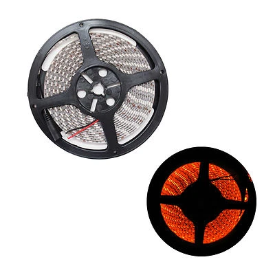 16.4ft 5050 SMD Orange LED Flexible Strip Light lamp 5M 300 Waterproof IP65 12V - Image 1 of 4