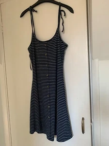 New Look Stripe Short Summer Dress Size 14 Petite - Picture 1 of 4