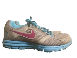 Boy's Nike Lunar Forever 2 Gray & Teal Lace Up Sneaker Shoes - Size 7Y - Picture 1 of 7