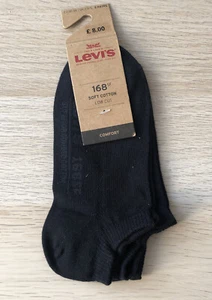 Pack de 2 calcetines Levi ́S Levis 168SF corte bajo negros, Reino Unido 2,5-5, UE 35-38 - Imagen 1 de 3