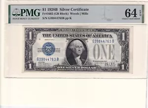1 $ 1928B Silber Zertifikat, Fr #1602, PCGS 64 (61512) - Bild 1 von 2