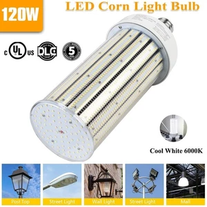 UL DLC 120W LED Corn Light Bulb E39 Mogul Base 16800Lm Replace 400W MH/HID 6000K - Picture 1 of 12