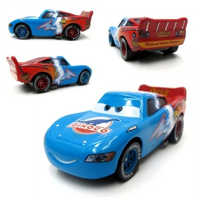 Disney Pixar Cars First Ver. 2 Color Dinoco McQueen Small Car Vehicle Diecast - Image 1 of 4