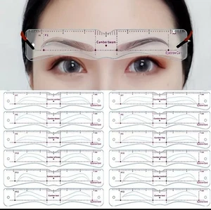 12pcs Silicone Eyebrow Stencil Set – Brow Shaping Templates. - Picture 1 of 5