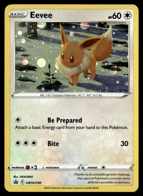 Eevee Promo  SWSH: Sword & Shield Promo Cards SWSH190 NM Pokémon TCG - Image 1 of 2